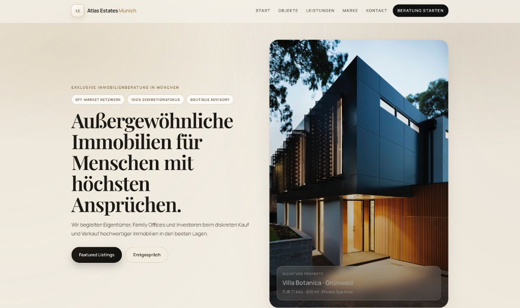 Immobilien Beispiel Screenshot